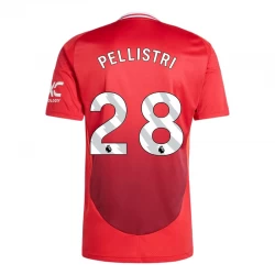 Camiseta Fútbol Manchester United Pellistri #28 2024-25 Primera Equipación Hombre