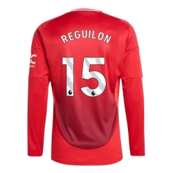 Camiseta Fútbol Manchester United Reguilon #15 2024-25 Primera Equipación Hombre Manga Larga