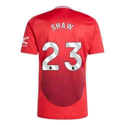 Camiseta Fútbol Manchester United Shaw #23 2024-25 Primera Equipación Hombre