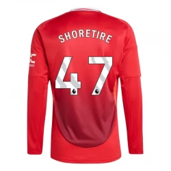 Camiseta Fútbol Manchester United Shoretire #47 2024-25 Primera Equipación Hombre Manga Larga