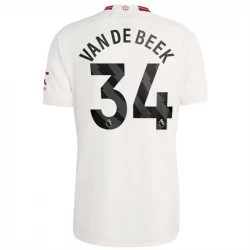 Camiseta Fútbol Manchester United Van De Beek #34 2023-24 Tercera Equipación Hombre