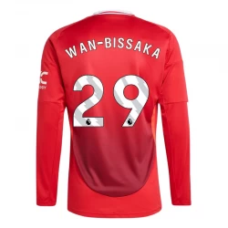 Camiseta Fútbol Manchester United Wan-bissaka #29 2024-25 Primera Equipación Hombre Manga Larga