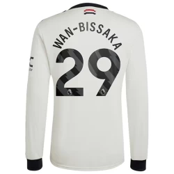 Camiseta Fútbol Manchester United Wan-Bissaka #29 2024-25 Tercera Equipación Hombre Manga Larga