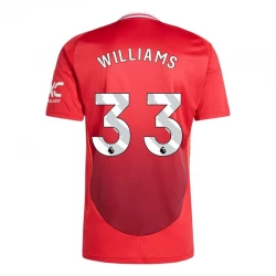 Camiseta Fútbol Manchester United Williams #33 2024-25 Primera Equipación Hombre