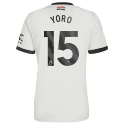 Camiseta Fútbol Manchester United Yoro #15 2024-25 Tercera Equipación Hombre