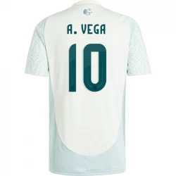 Camiseta Fútbol México A. Vega #10 Copa America 2024 Segunda Hombre Equipación