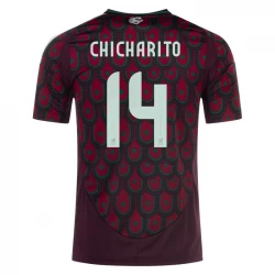 Camiseta Fútbol México Chicharito #14 Copa America 2024 Primera Hombre Equipación