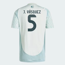 Camiseta Fútbol México J. Vasquez #5 Copa America 2024 Segunda Hombre Equipación