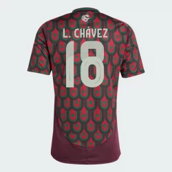 Camiseta Fútbol México L. Chavez #18 Copa America 2024 Primera Hombre Equipación