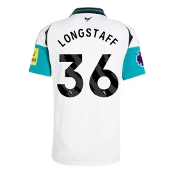 Camiseta Fútbol Newcastle United 2024-25 Longstaff #36 Segunda Equipación Hombre