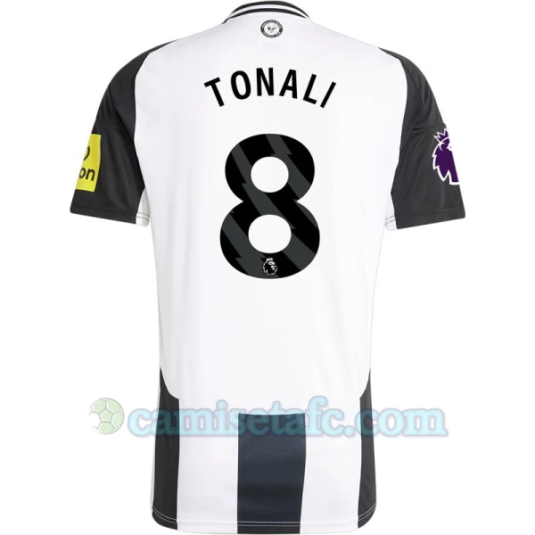 Camiseta Fútbol Newcastle United Sandro Tonali #8 2024-25 Primera Equipación Hombre