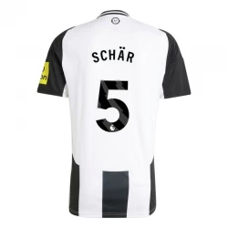 Camiseta Fútbol Newcastle United Schar #5 2024-25 Primera Equipación Hombre