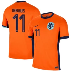 Camiseta Fútbol Países Bajos Berghuis #11 Eurocopa 2024 Primera Hombre Equipación