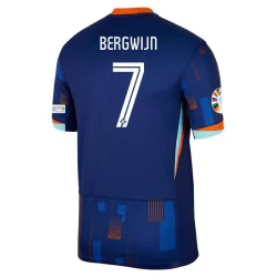 Camiseta Fútbol Países Bajos Bergwijn #7 Eurocopa 2024 Segunda Hombre Equipación