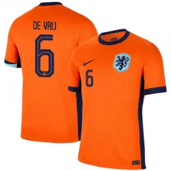 Camiseta Fútbol Países Bajos De Vrij #6 Eurocopa 2024 Primera Hombre Equipación