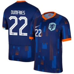 Camiseta Fútbol Países Bajos Dumfries #22 Eurocopa 2024 Segunda Hombre Equipación