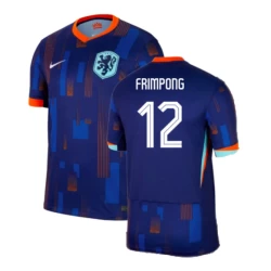 Camiseta Fútbol Países Bajos Frimpong #12 Eurocopa 2024 Segunda Hombre Equipación