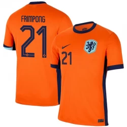 Camiseta Fútbol Países Bajos Frimpong #21 Eurocopa 2024 Primera Hombre Equipación