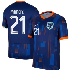 Camiseta Fútbol Países Bajos Frimpong #21 Eurocopa 2024 Segunda Hombre Equipación