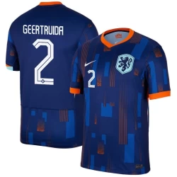 Camiseta Fútbol Países Bajos Geertruida #2 Eurocopa 2024 Segunda Hombre Equipación