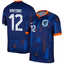 Camiseta Fútbol Países Bajos Hartman #12 Eurocopa 2024 Segunda Hombre Equipación