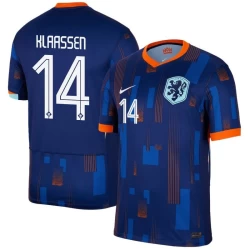 Camiseta Fútbol Países Bajos Klaassen #14 Eurocopa 2024 Segunda Hombre Equipación