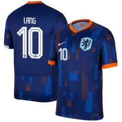 Camiseta Fútbol Países Bajos Lang #10 Eurocopa 2024 Segunda Hombre Equipación