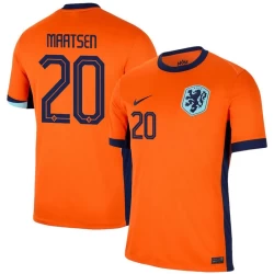 Camiseta Fútbol Países Bajos Maatsen #20 Eurocopa 2024 Primera Hombre Equipación