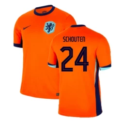 Camiseta Fútbol Países Bajos Schouten #24 Eurocopa 2024 Primera Hombre Equipación