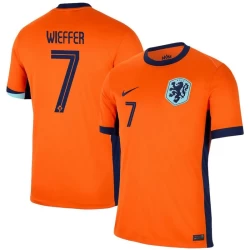 Camiseta Fútbol Países Bajos Wieffer #7 Eurocopa 2024 Primera Hombre Equipación