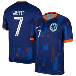 Camiseta Fútbol Países Bajos Wieffer #7 Eurocopa 2024 Segunda Hombre Equipación