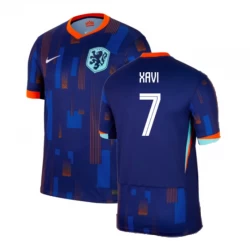 Camiseta Fútbol Países Bajos Xavi #7 Eurocopa 2024 Segunda Hombre Equipación
