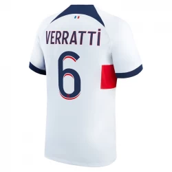 Camiseta Fútbol Paris Saint-Germain PSG 2023-24 Marco Verratti #6 Segunda Equipación Hombre