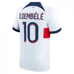 Camiseta Fútbol Paris Saint-Germain PSG 2023-24 Ousmane Dembélé #10 Segunda Equipación Hombre