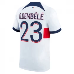 Camiseta Fútbol Paris Saint-Germain PSG 2023-24 Ousmane Dembélé #23 Segunda Equipación Hombre
