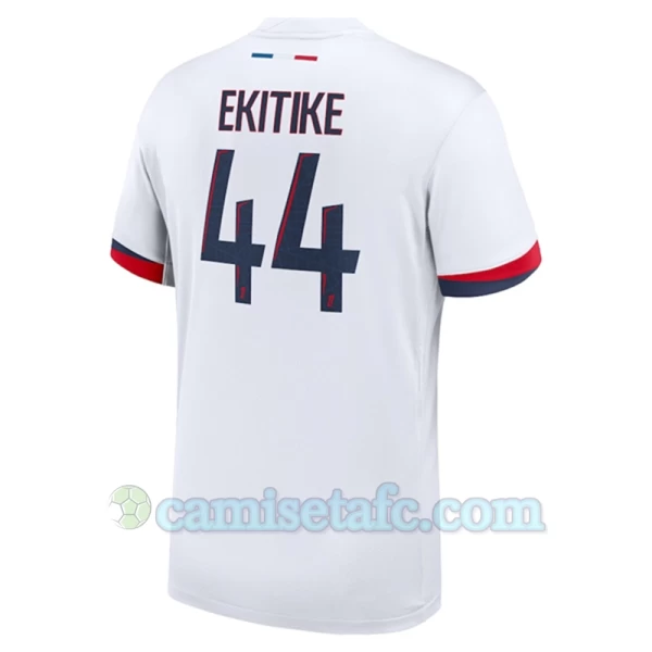 Camiseta Fútbol Paris Saint-Germain PSG 2024-25 Ekitike #44 Segunda Equipación Hombre