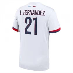 Camiseta Fútbol Paris Saint-Germain PSG 2024-25 L.Hernandez #21 Segunda Equipación Hombre