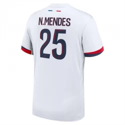 Camiseta Fútbol Paris Saint-Germain PSG 2024-25 N.Mendes #25 Segunda Equipación Hombre
