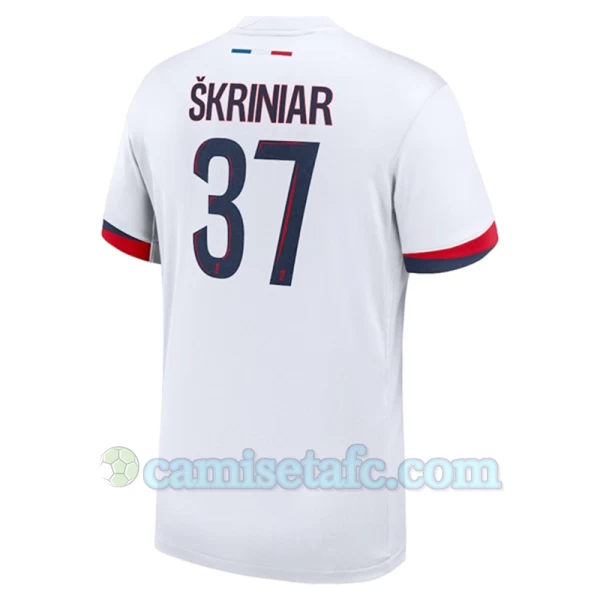 Camiseta Fútbol Paris Saint-Germain PSG 2024-25 Skriniar #37 Segunda Equipación Hombre