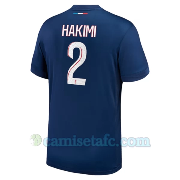 Camiseta Fútbol Paris Saint-Germain PSG Achraf Hakimi #2 2024-25 Primera Equipación Hombre