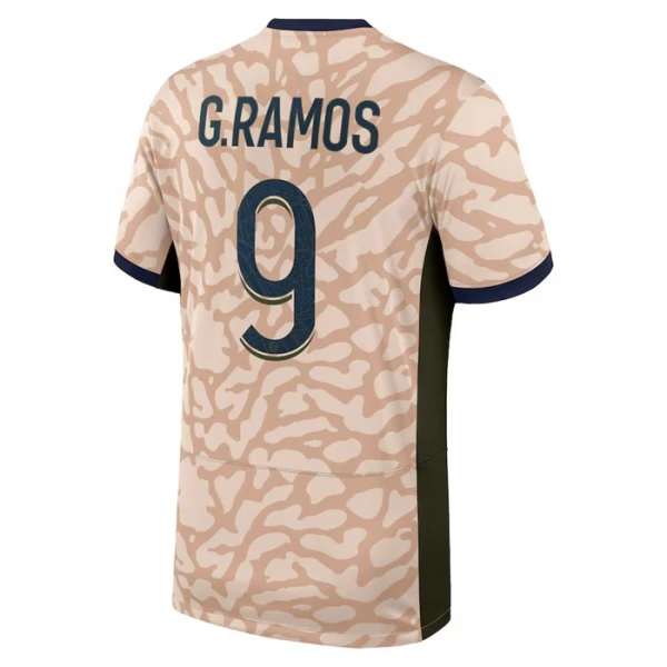 Camiseta Fútbol Paris Saint-Germain PSG G. Ramos #9 2024-25 Fourth Equipación Hombre
