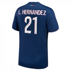 Camiseta Fútbol Paris Saint-Germain PSG L.Hernandez #21 2024-25 Primera Equipación Hombre