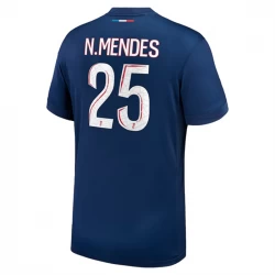 Camiseta Fútbol Paris Saint-Germain PSG N.Mendes #25 2024-25 Primera Equipación Hombre