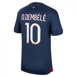 Camiseta Fútbol Paris Saint-Germain PSG Ousmane Dembélé #10 2023-24 Primera Equipación Hombre