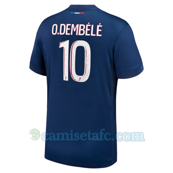 Camiseta Fútbol Paris Saint-Germain PSG Ousmane Dembélé #10 2024-25 Primera Equipación Hombre