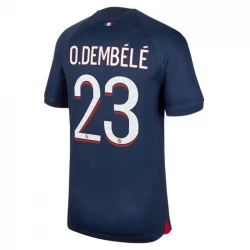 Camiseta Fútbol Paris Saint-Germain PSG Ousmane Dembélé #23 2023-24 Primera Equipación Hombre