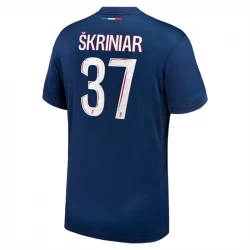 Camiseta Fútbol Paris Saint-Germain PSG Skriniar #37 2024-25 Primera Equipación Hombre
