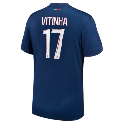 Camiseta Fútbol Paris Saint-Germain PSG Vitinha #17 2024-25 Primera Equipación Hombre