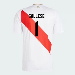 Camiseta Fútbol Perú Gallese #1 Copa America 2024 Primera Hombre Equipación