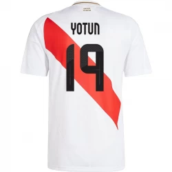 Camiseta Fútbol Perú Yotun #19 Copa America 2024 Primera Hombre Equipación